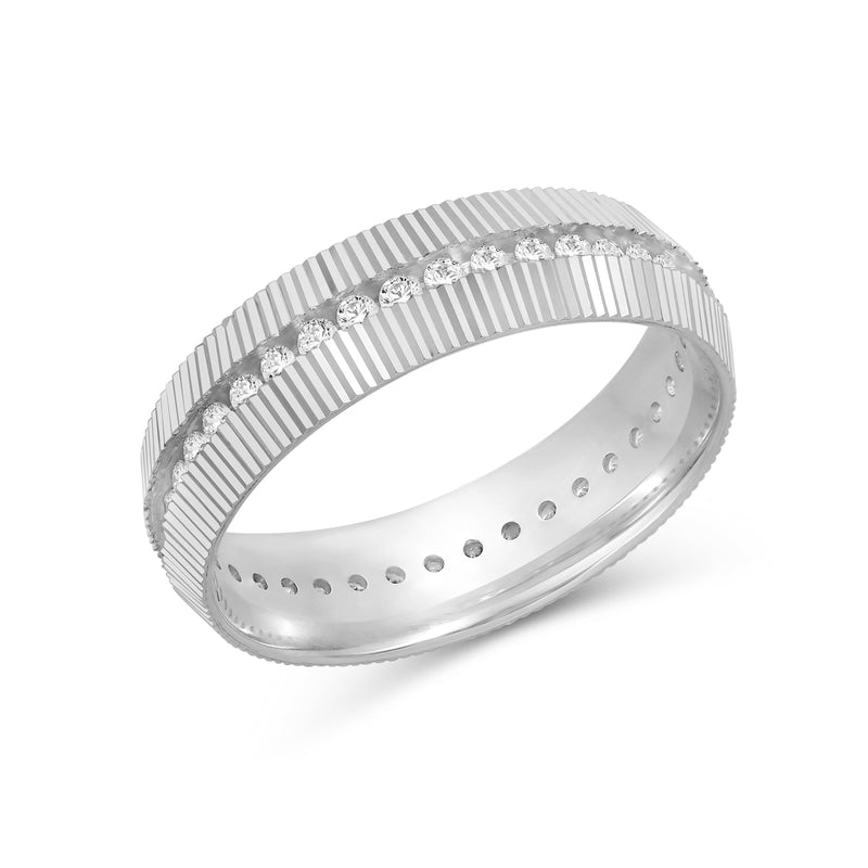 Fluted Frame Men's Ring