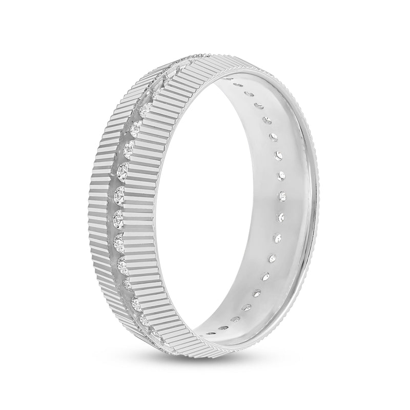 Fluted Frame Men's Ring