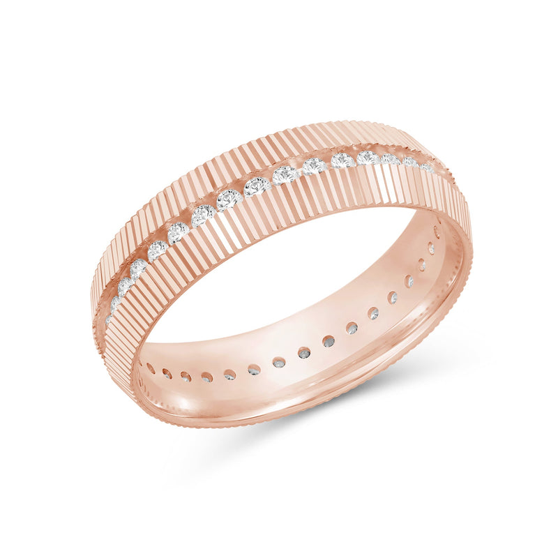Fluted Frame Men's Ring