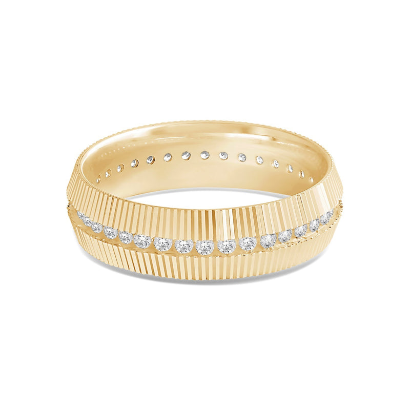 Fluted Frame Men's Ring