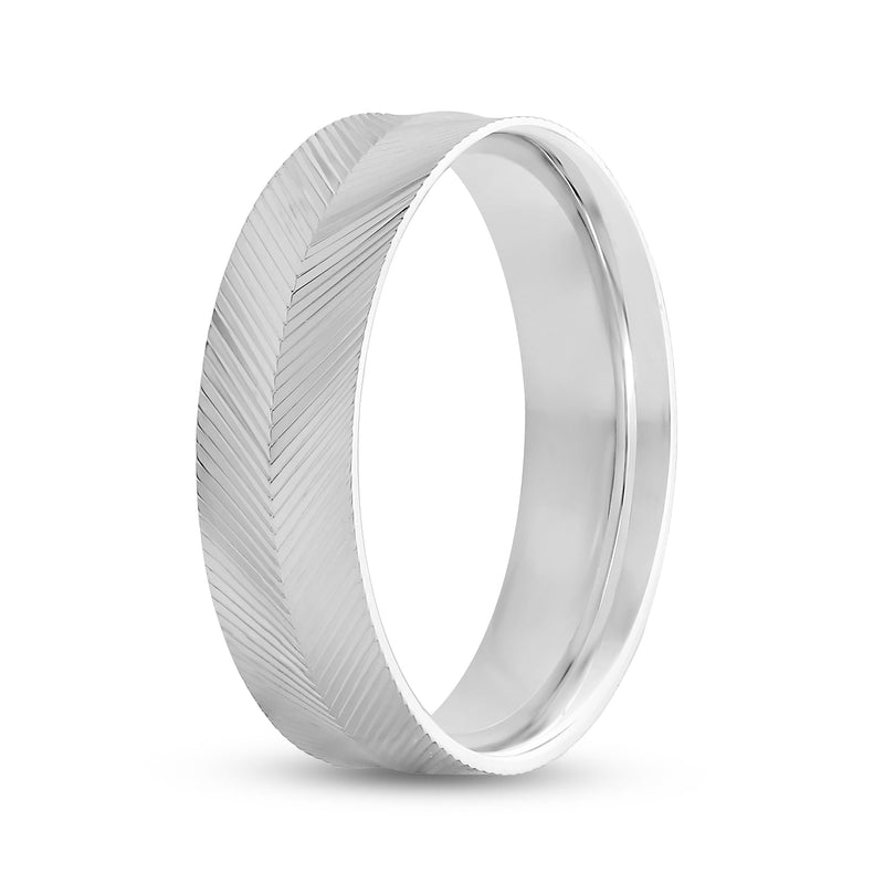 Ribbed Reverse Men's Ring