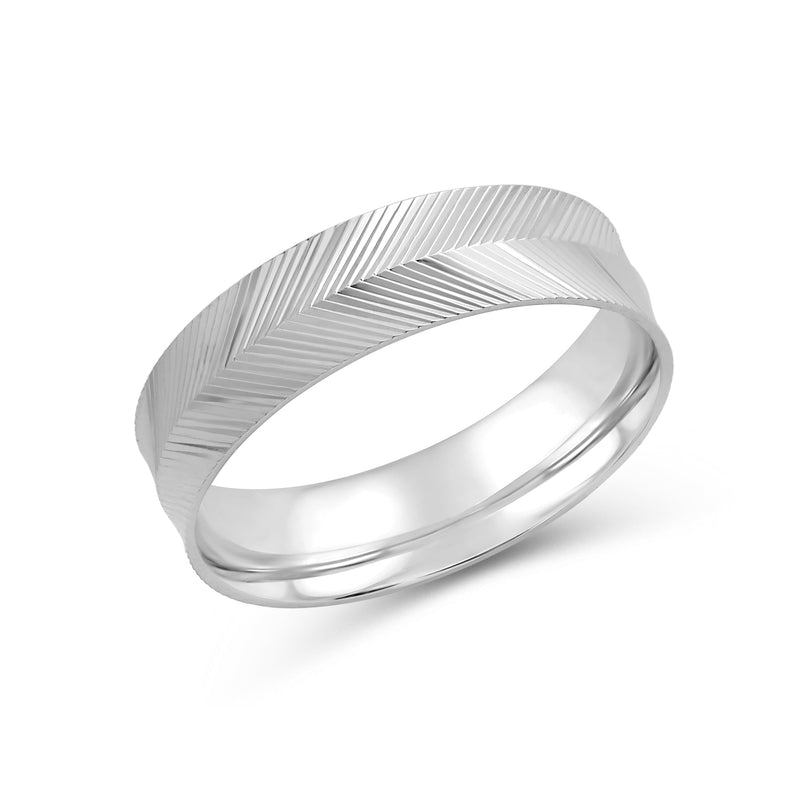 Ribbed Reverse Men's Ring