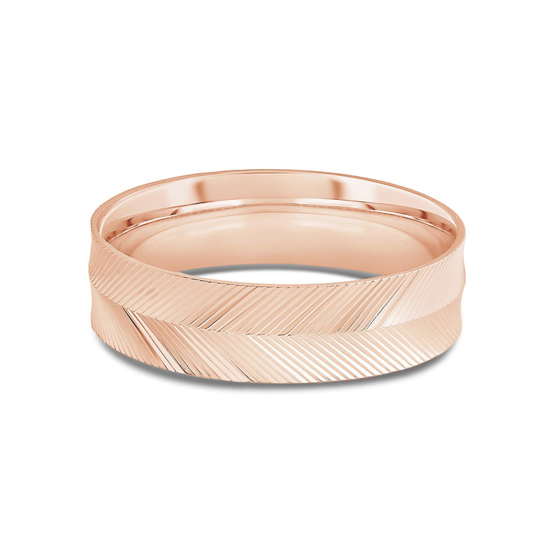 Ribbed Reverse Men's Ring