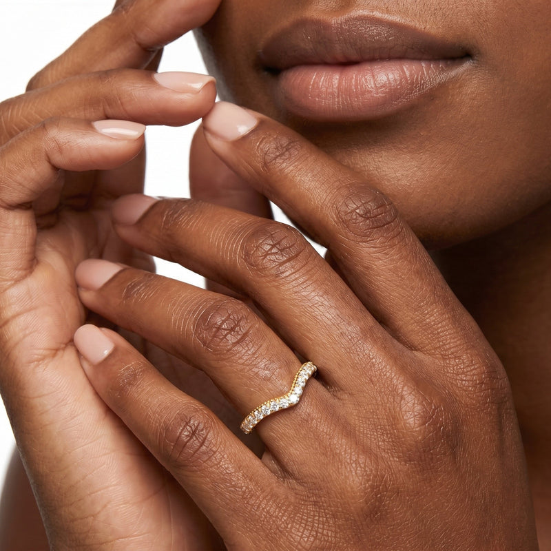The W Summit Diamond Wedding Band