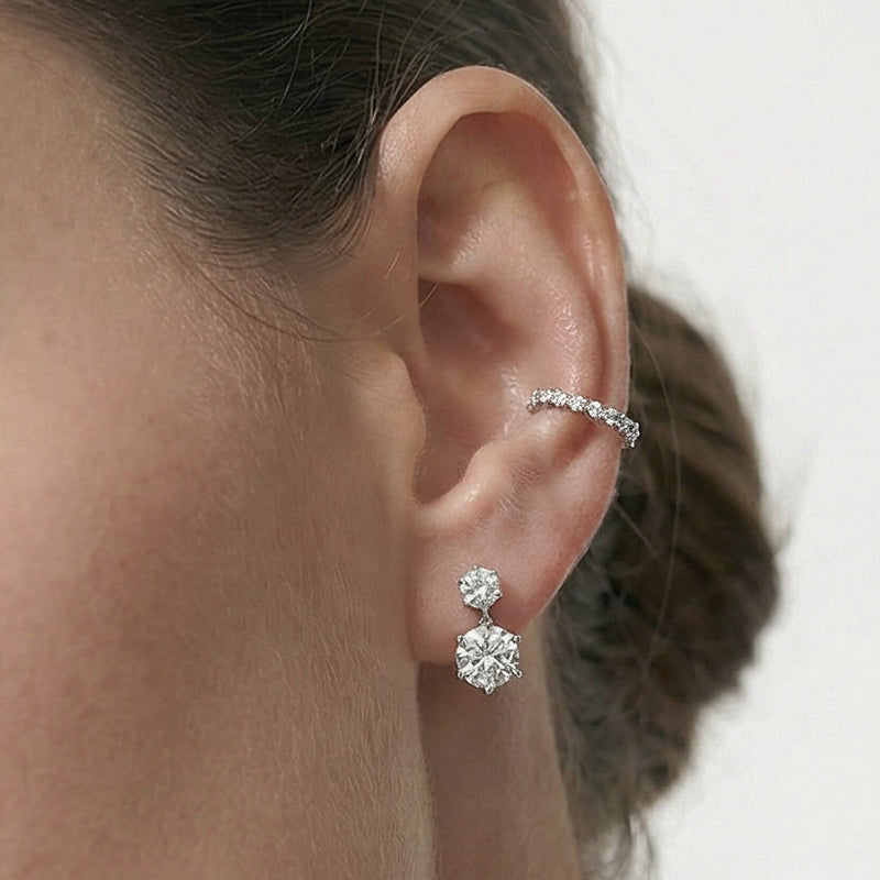 Diamond Duo Stud Earrings