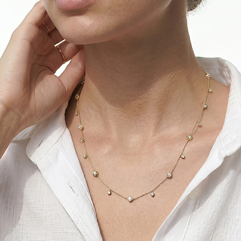 Signature Diamond Charm Necklace