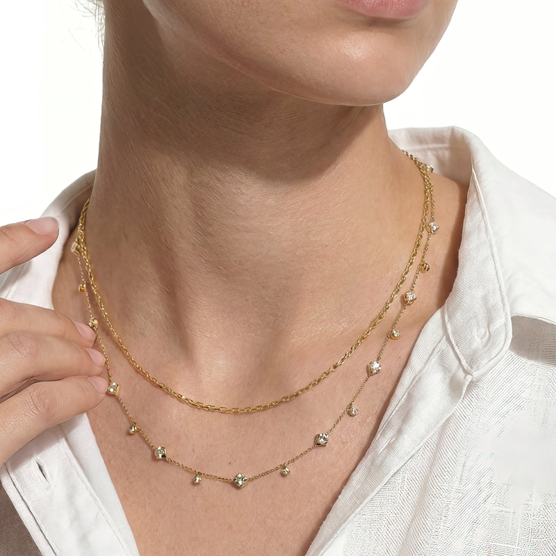 Signature Diamond Charm Necklace