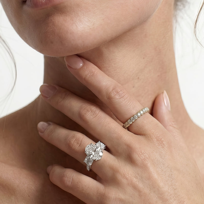 The Windsor Round Three Stone Ring