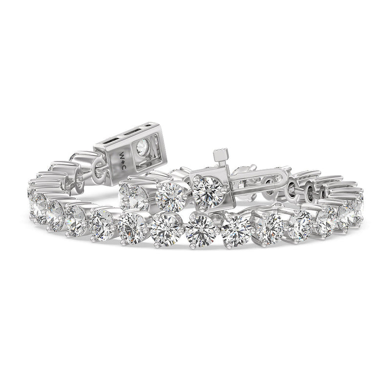 Three Prong Lab Diamond Tennis Bracelet