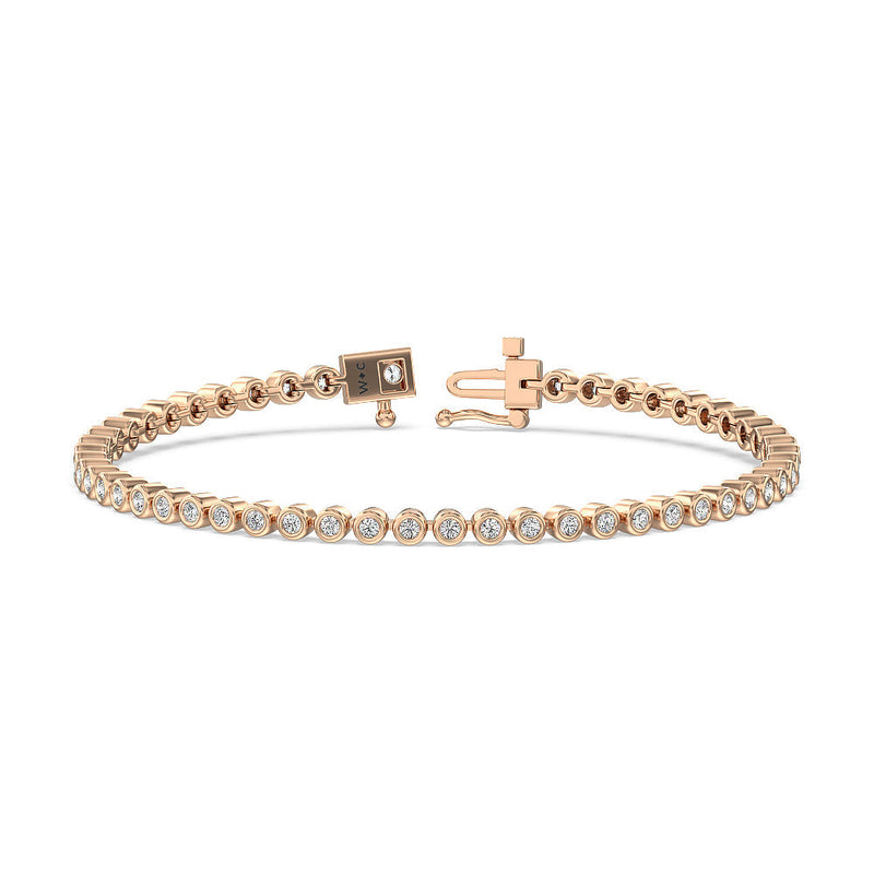 Bezel Lab Diamond Tennis Bracelet