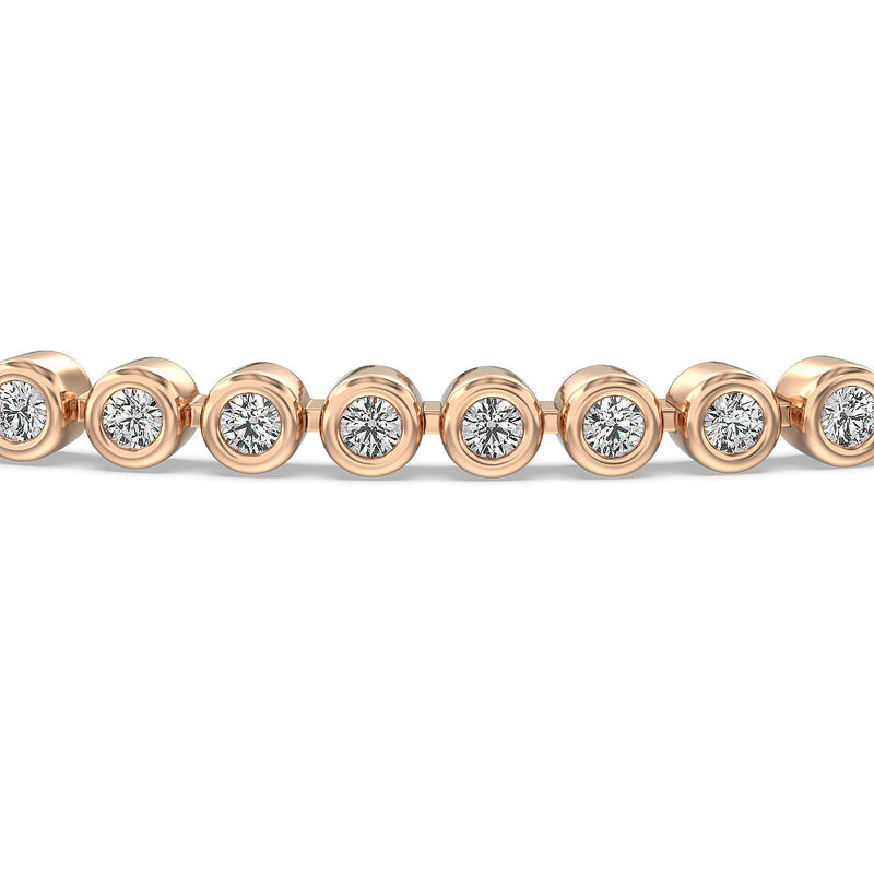 Bezel Lab Diamond Tennis Bracelet