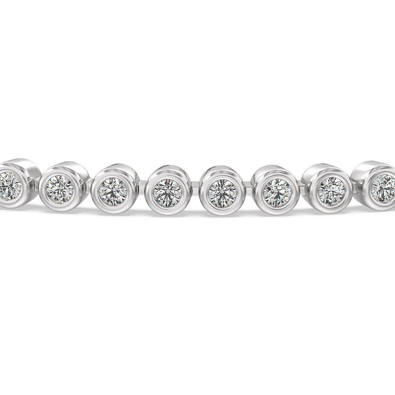 Bezel Lab Diamond Tennis Bracelet