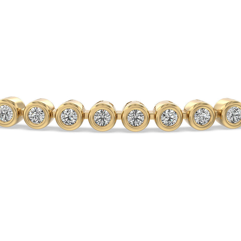 Bezel Lab Diamond Tennis Bracelet