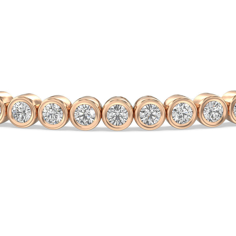 Bezel Lab Diamond Tennis Bracelet