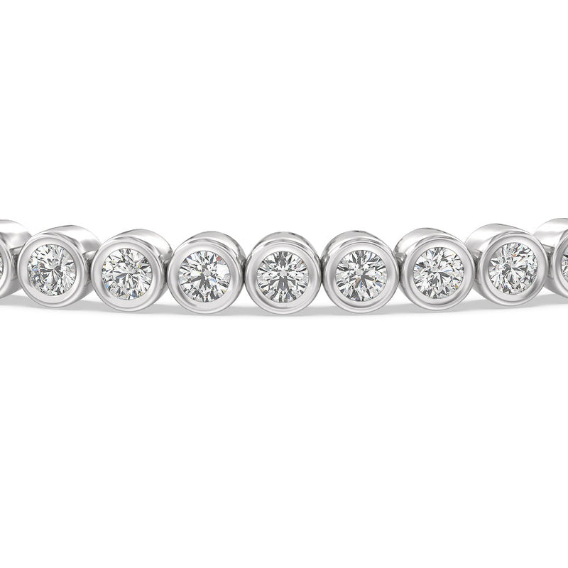 Bezel Lab Diamond Tennis Bracelet