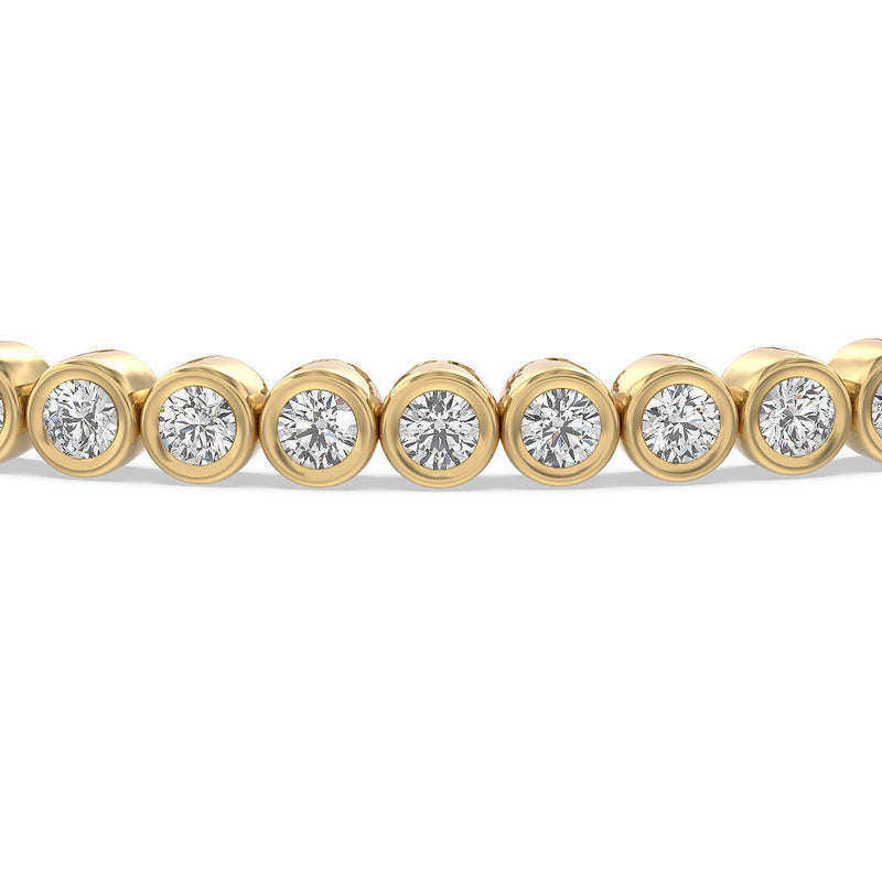 Bezel Lab Diamond Tennis Bracelet