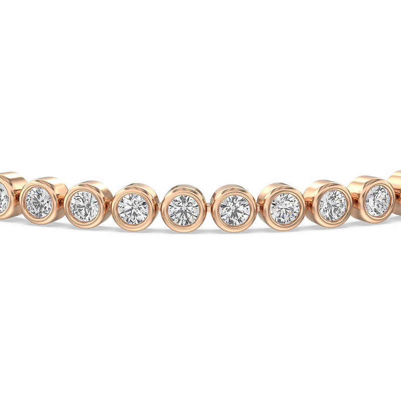 Bezel Lab Diamond Tennis Bracelet