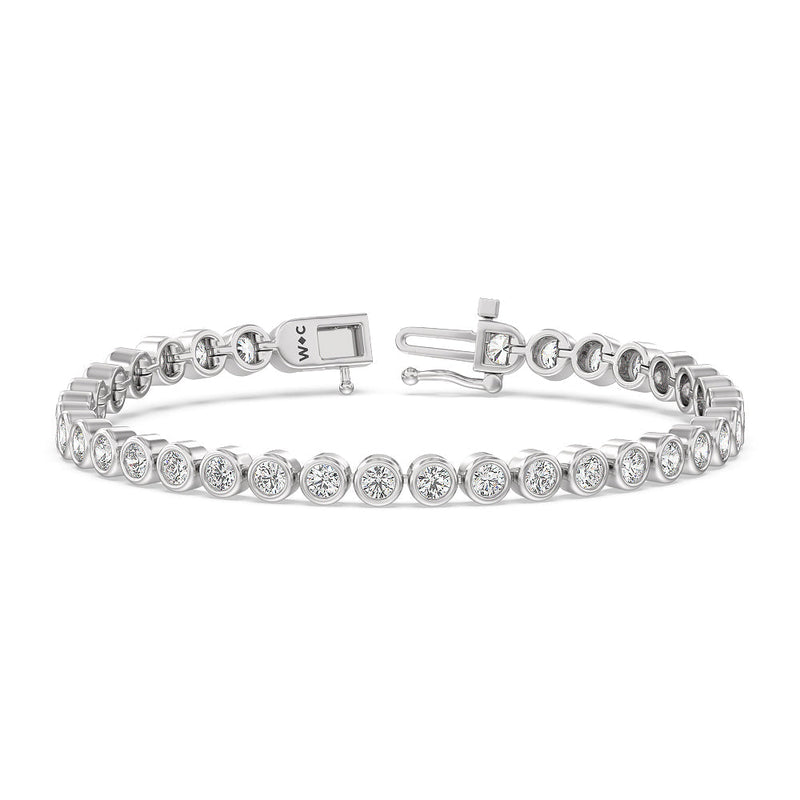 Bezel Lab Diamond Tennis Bracelet