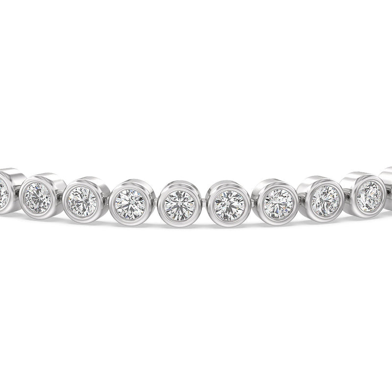 Bezel Lab Diamond Tennis Bracelet