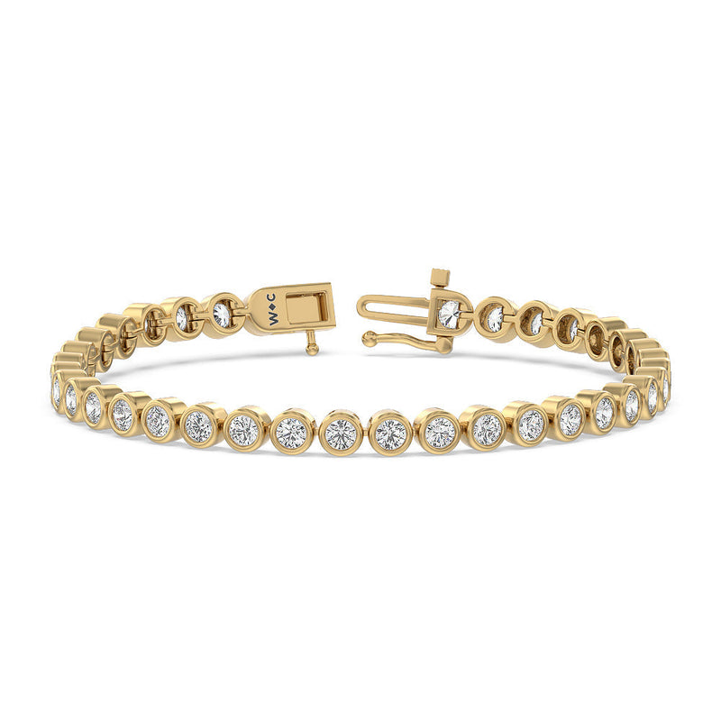 Bezel Lab Diamond Tennis Bracelet
