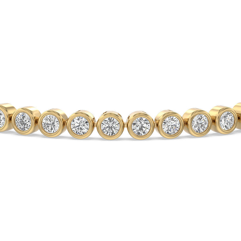 Bezel Lab Diamond Tennis Bracelet