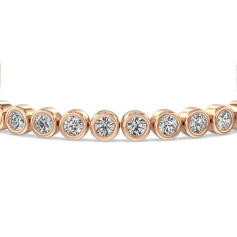 Bezel Lab Diamond Tennis Bracelet
