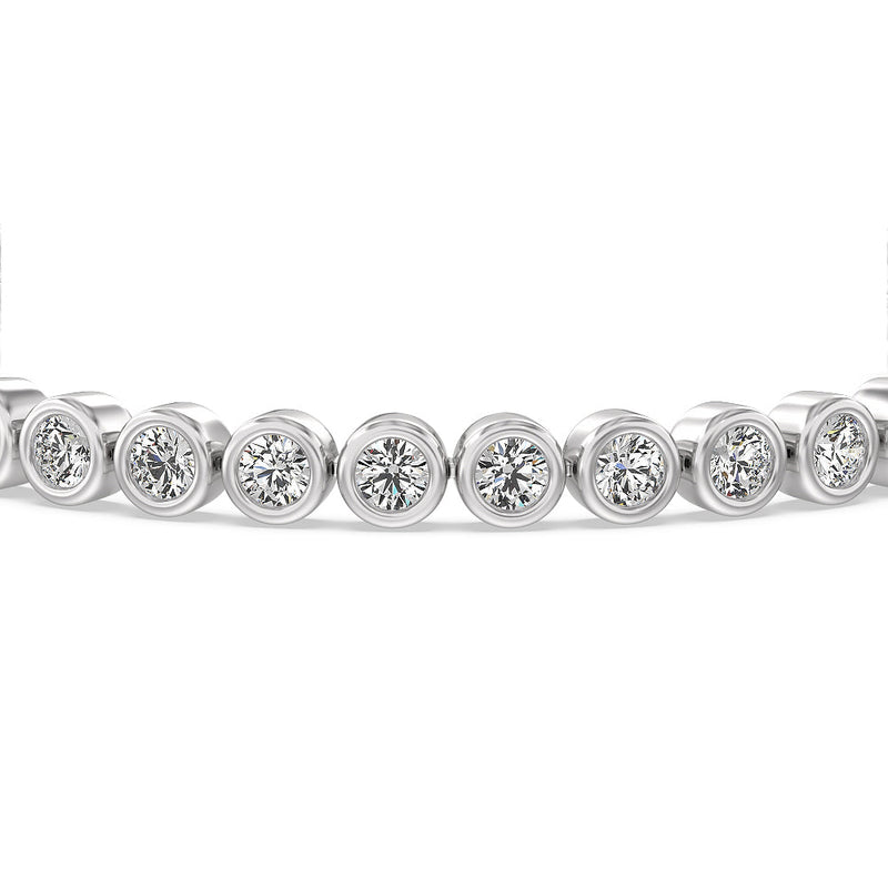 Bezel Lab Diamond Tennis Bracelet