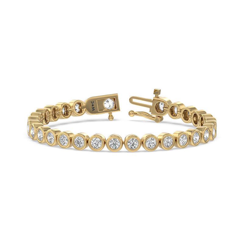 Bezel Lab Diamond Tennis Bracelet