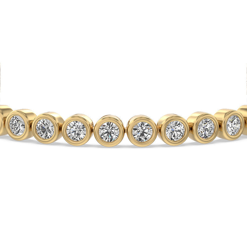 Bezel Lab Diamond Tennis Bracelet