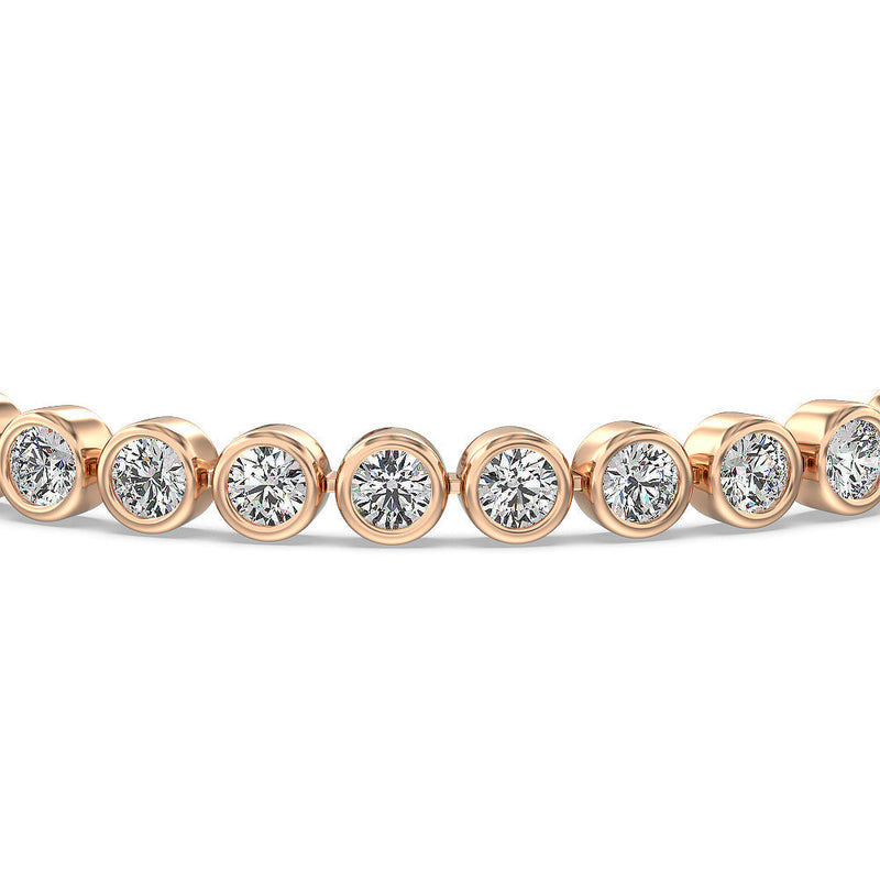 Bezel Lab Diamond Tennis Bracelet