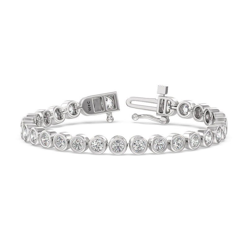 Bezel Lab Diamond Tennis Bracelet