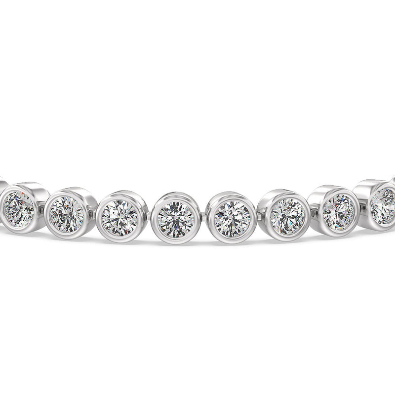 Bezel Lab Diamond Tennis Bracelet