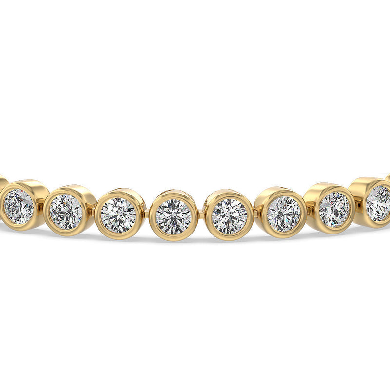 Bezel Lab Diamond Tennis Bracelet