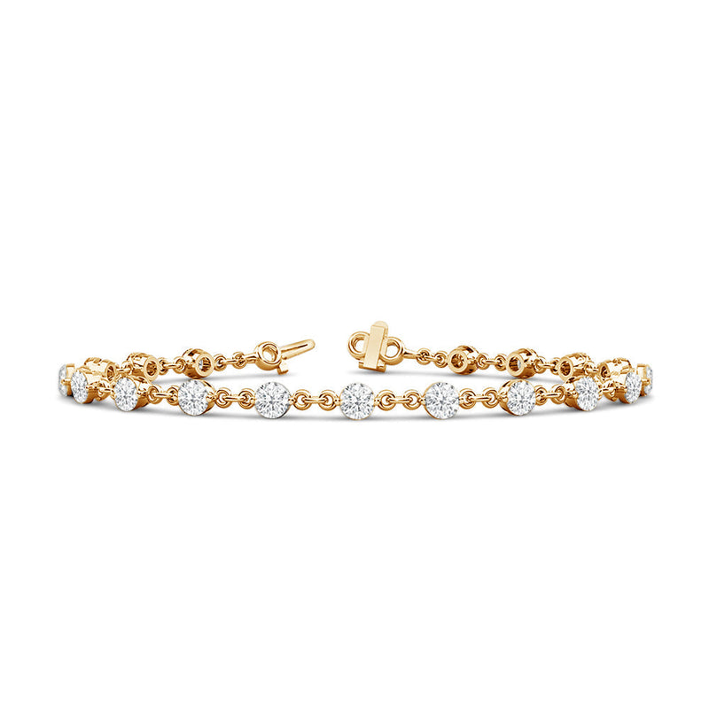 Lab Diamond Chain Link Bracelet