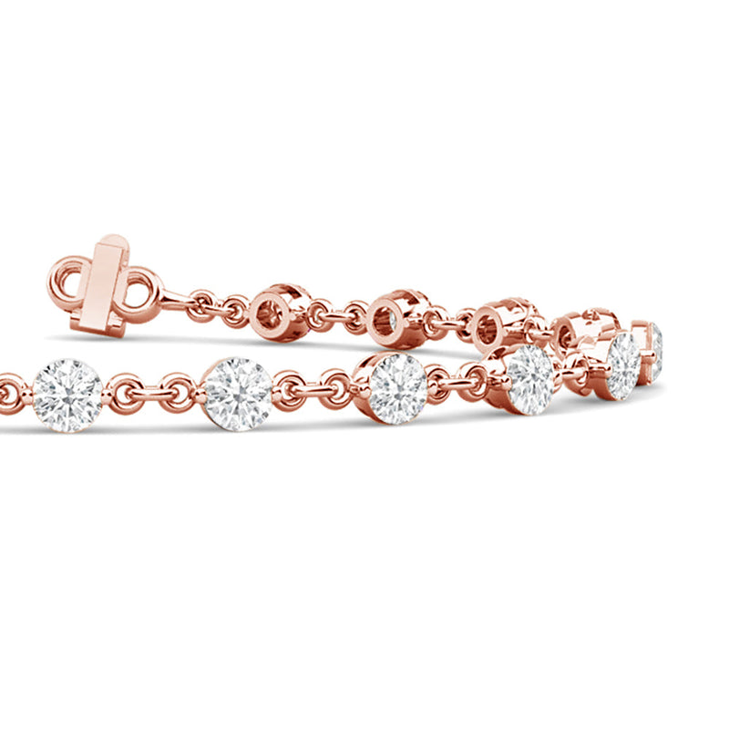 Lab Diamond Chain Link Bracelet