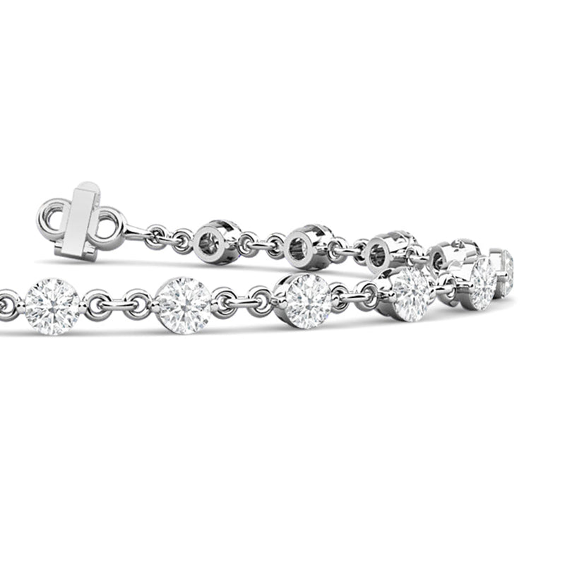 Lab Diamond Chain Link Bracelet