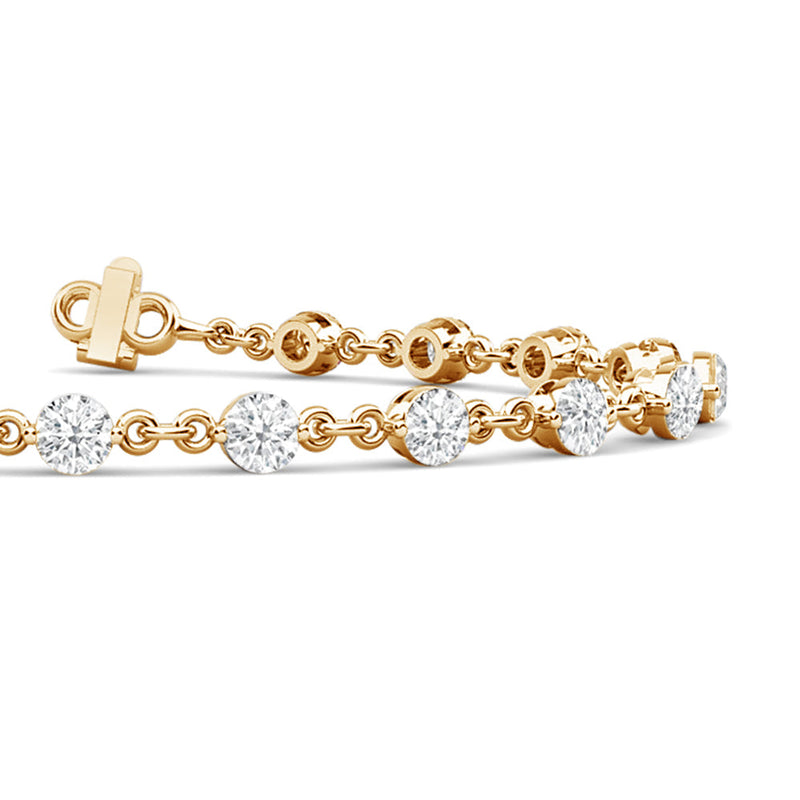 Lab Diamond Chain Link Bracelet