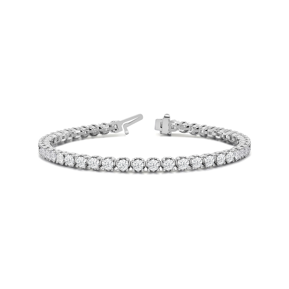 Lotus
Prong Round Diamond Tennis Bracelet