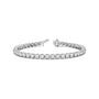 Lotus Prong Round Lab Diamond Tennis Bracelet
