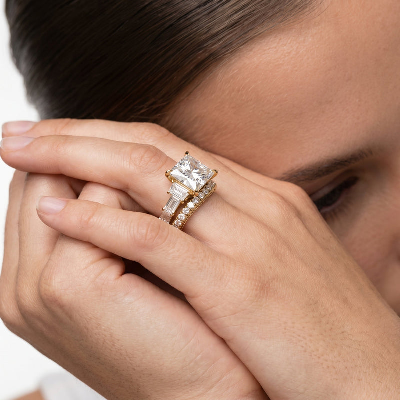 The W Zenith Diamond Wedding Band