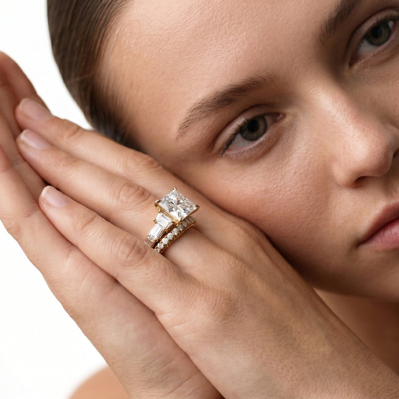 The W Zenith Diamond Wedding Band