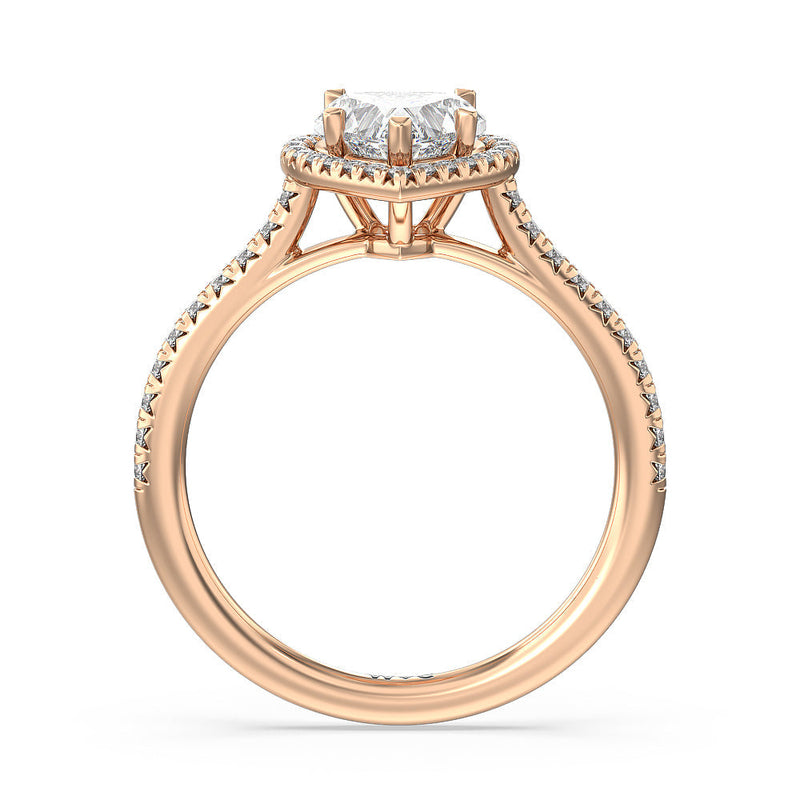 Cathedral Halo Engagement Ring