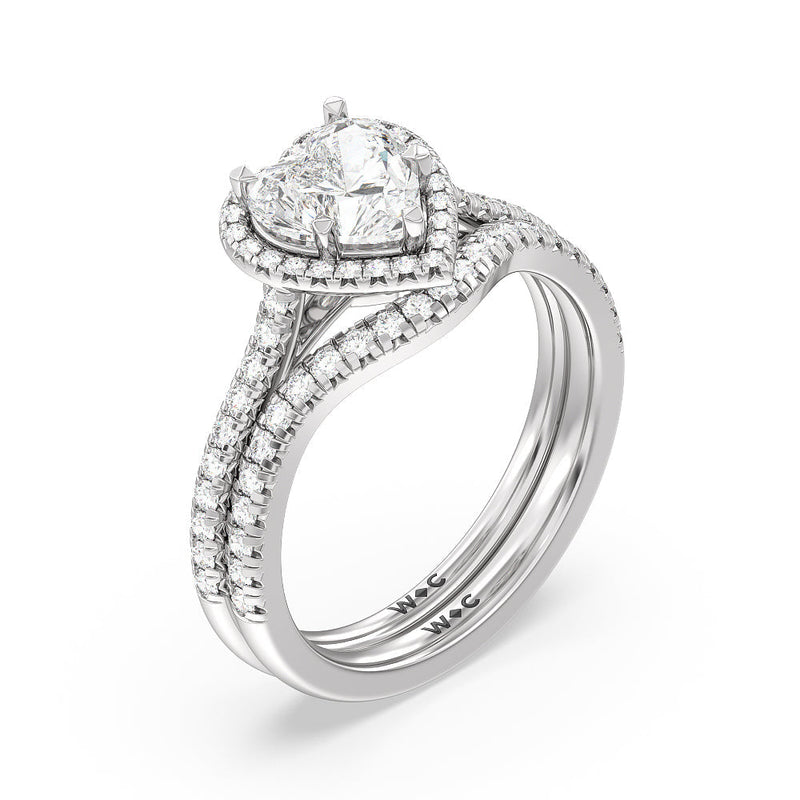 Cathedral Halo Engagement Ring