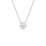 Kite Set Round Lab Created Diamond Solitaire Pendant