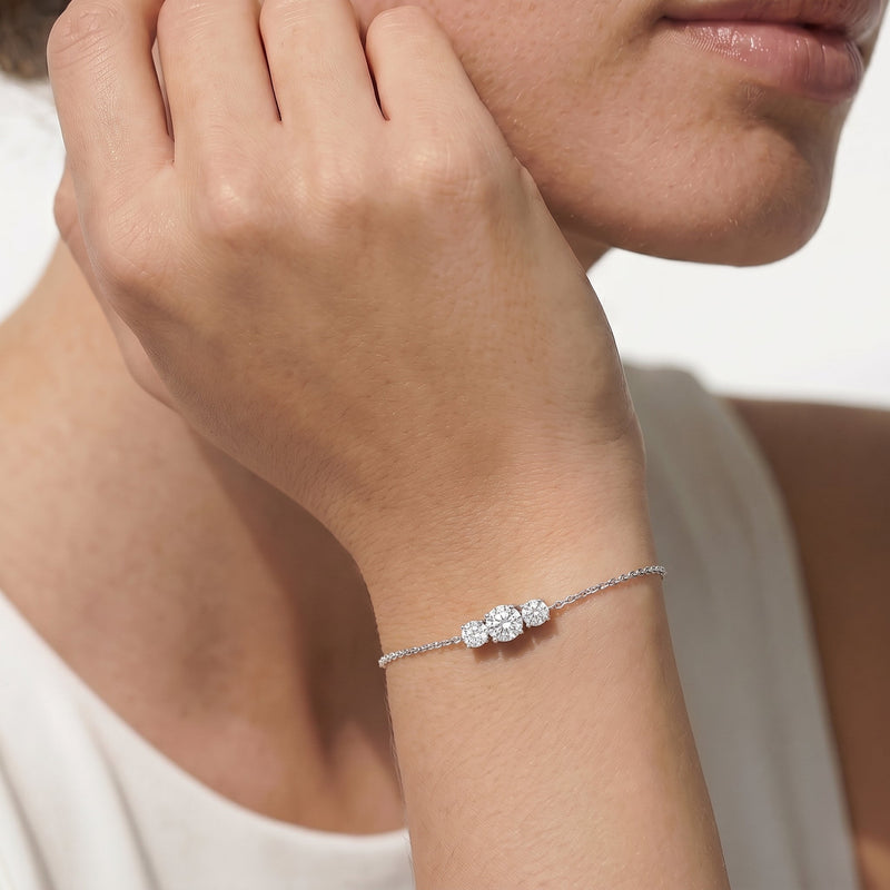 The Vera Three Stone Bracelet