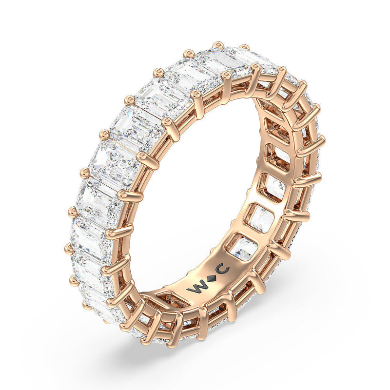 Emerald Cut Diamond Eternity Ring