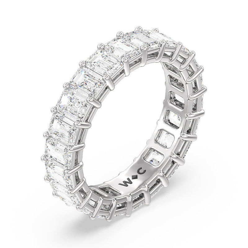 Emerald Cut Diamond Eternity Ring