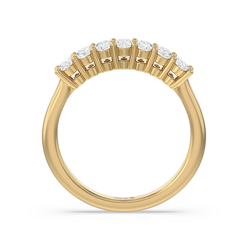 Seven Stone Oval Cut Diamond Ring
