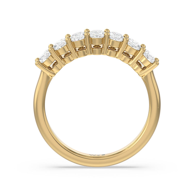 Seven Stone Oval Cut Diamond Ring