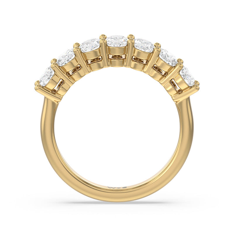 Seven Stone Oval Cut Diamond Ring